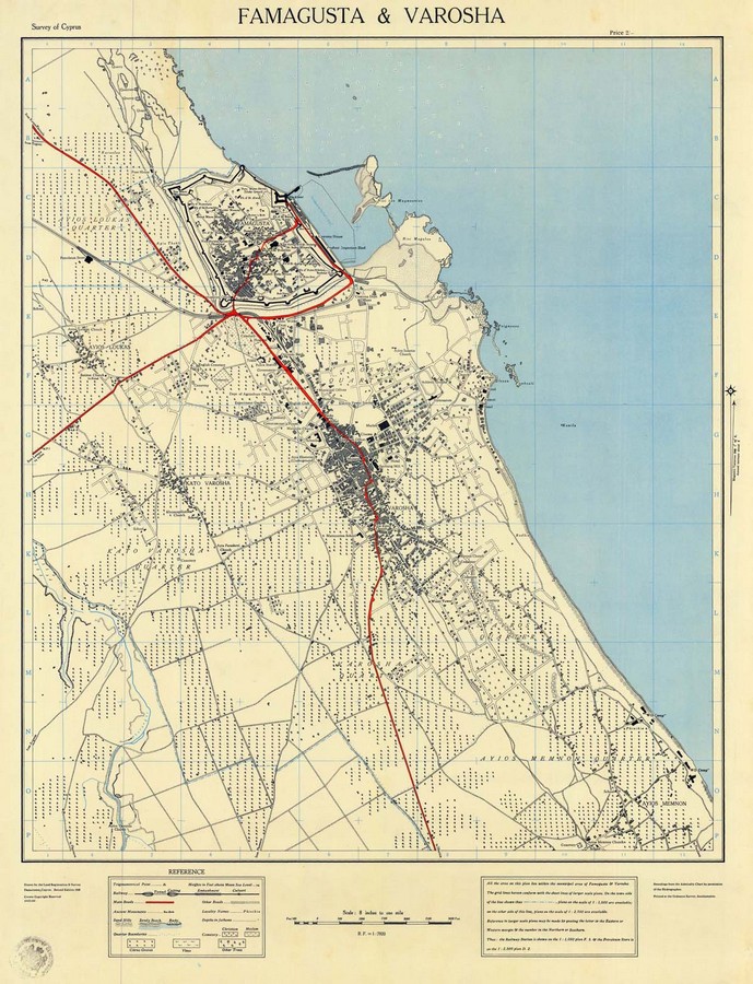Χάρτης Αμμοχώστου 1948 